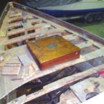 Das alte Deck wurde stückweise ausgesägt und die Decksunterzüge hergerichtet.