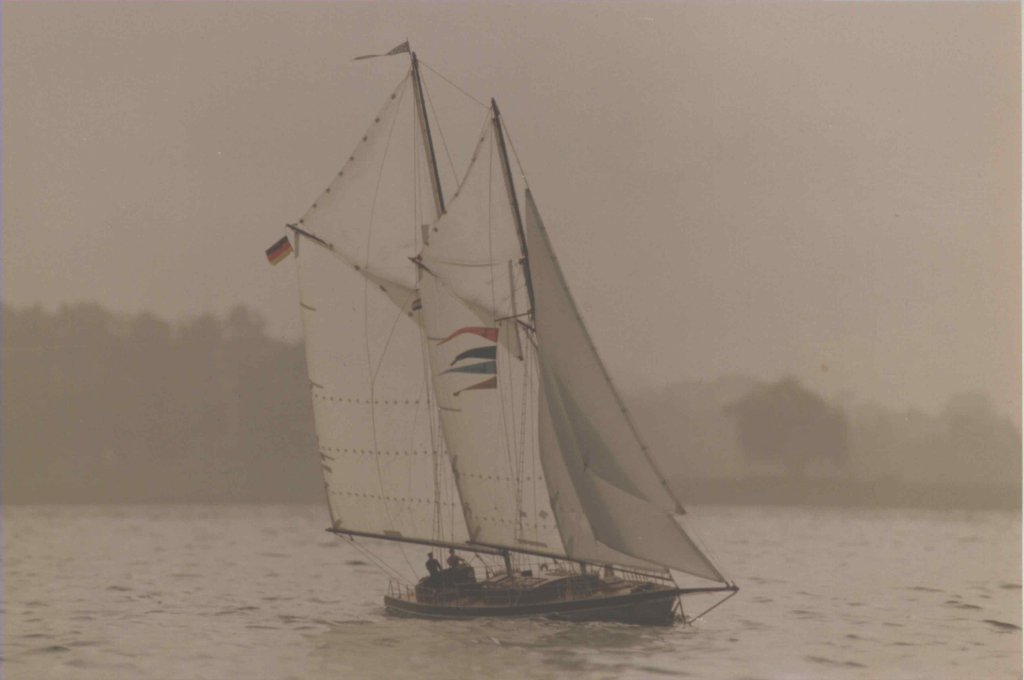 Meine SUSANNE im Frühdunst. Het Rutbeek 1989