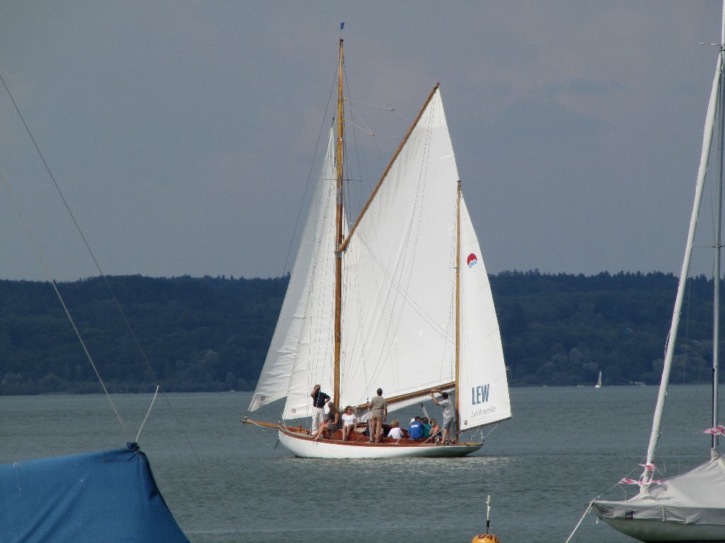 Der ALBATROS mit Jubiläumsgästen unterwegs.