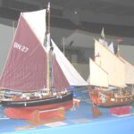 Am Stand des NAUTICUS präsentierte der minisail e.V. mit Gerold Schnebbe seine Modelle.