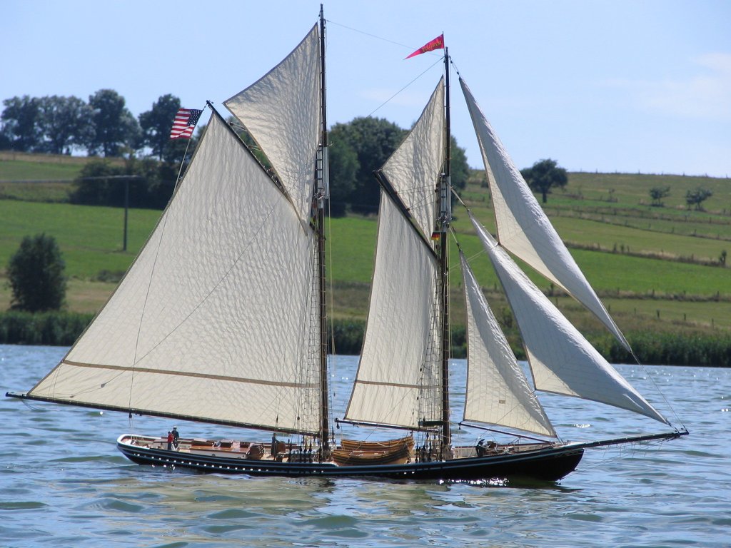 Neufundlandschoner PILGRIM: Segeln in the sunshine!