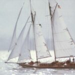 Im Frühdunst unterwegs - mini-sail Treffen 2002 in Holland