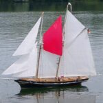 Das Modell beim Sonntagssegeln