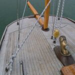 Das Achterdeck mit Besan-Mastfuß und Ruderkopf.