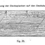 So wurden Decksplanken 1905 bei Max Oertz aufgenagelt.