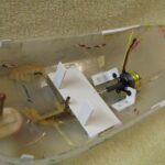 Auch die Halteplatte für den 2S - 1000 mA Lipo fand ihren Platz.