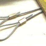 Die Muster sind aus Wantenlitze D: 0,8 mm - Hülse D 2,5 x 0,5 x 6 mm hergestellt.